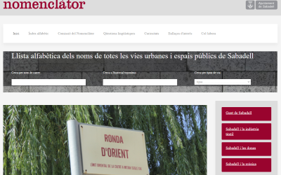 La web del Nomenclàtor de la ciutat és una de les més completes de l'estat